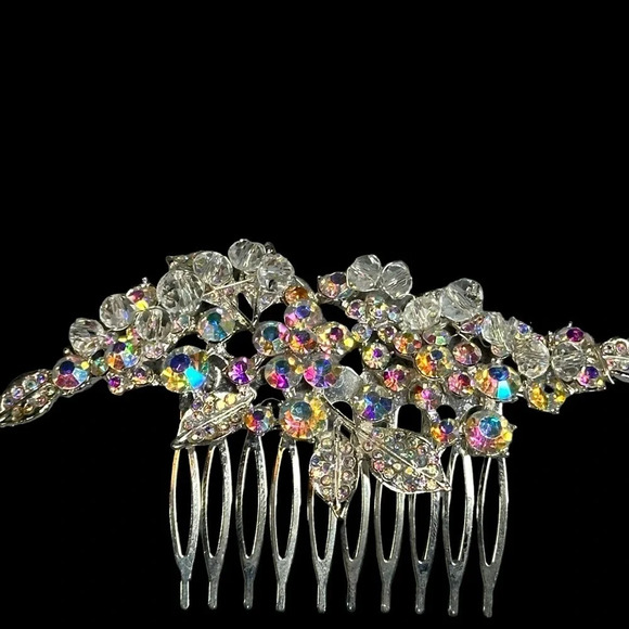 Crystal Rhinestone Formal Hair Comb - Picture 3 of 8